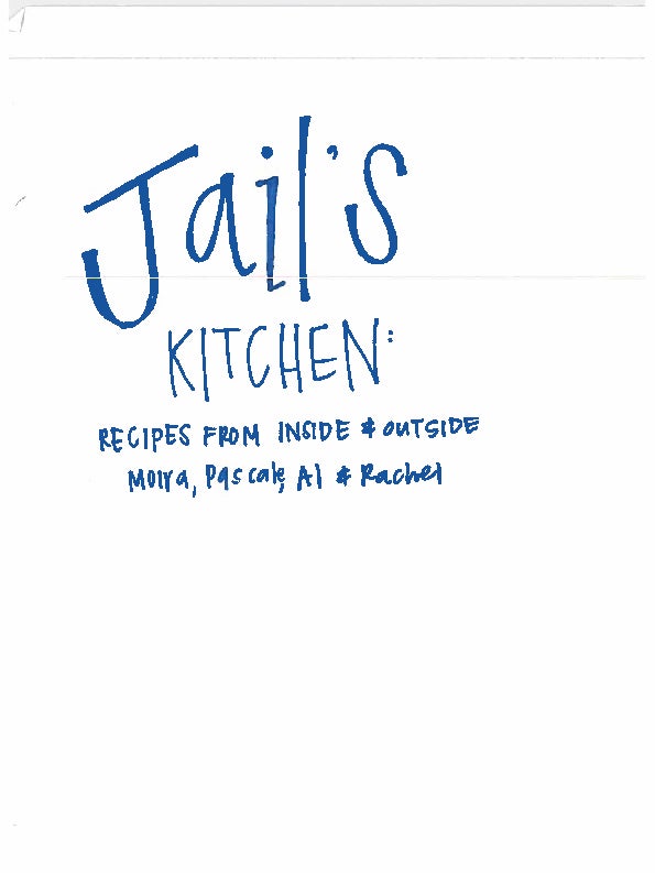 The cover page of a collection of recipes