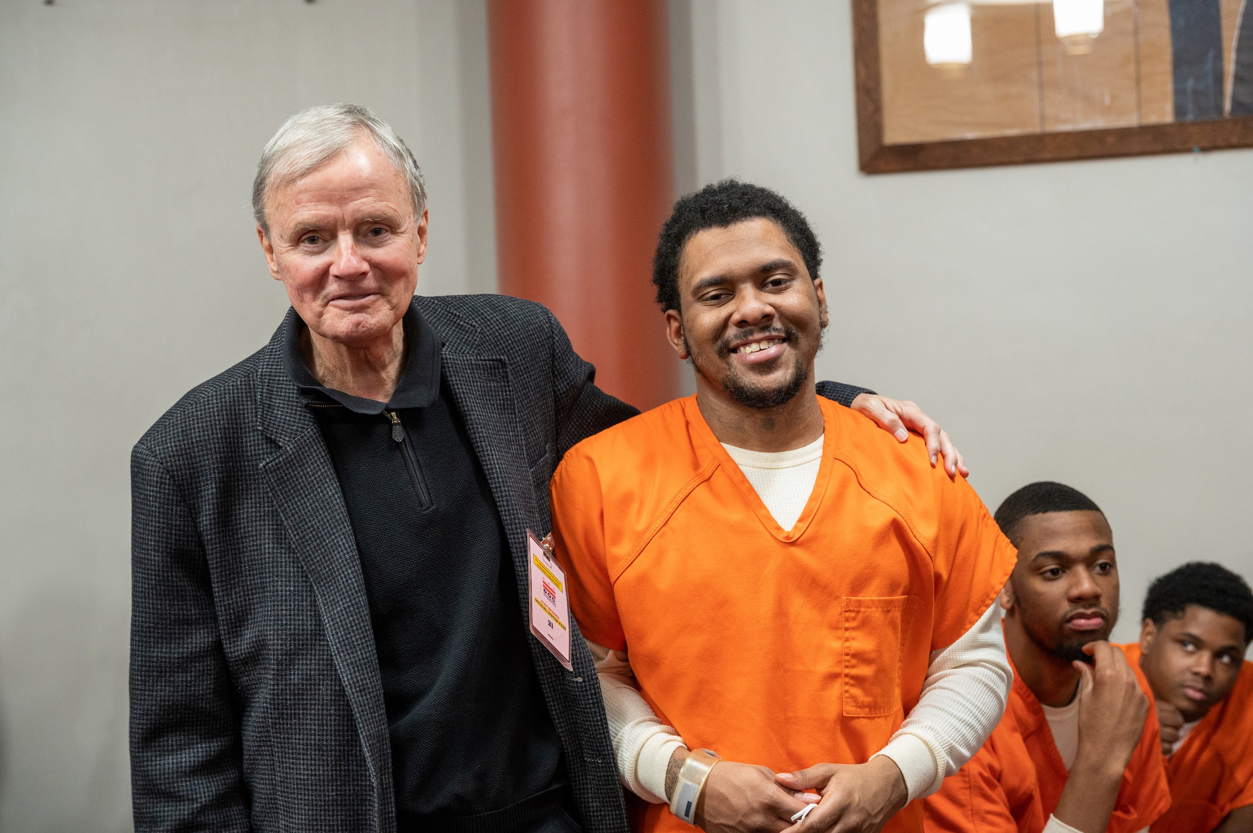 Professor Mike Ryan and a Scholar