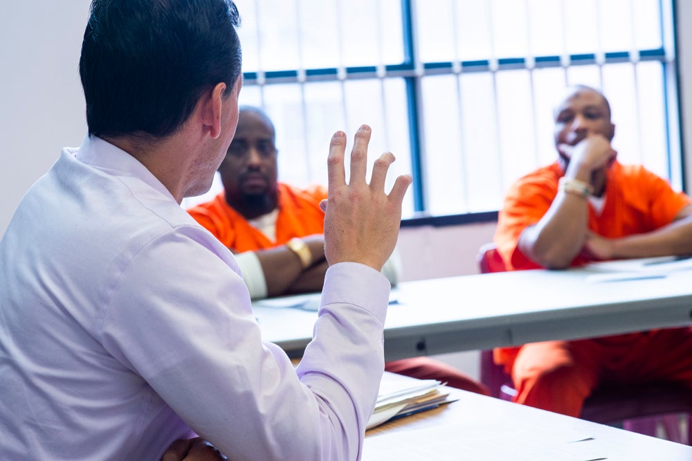 Marc Howard teaches at the D.C. Jail.